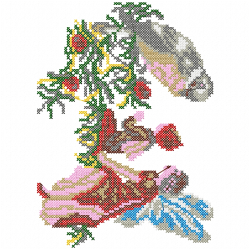 Cross Stitches Embroidery Design 9